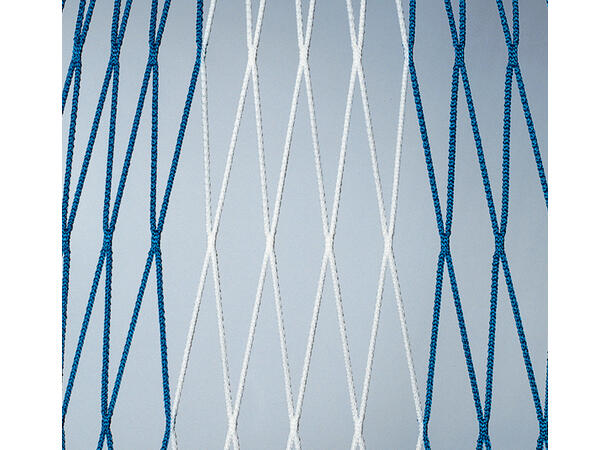 11'er nett fotballmål D: 2,0/2,0m Hvitt/Blått 120mm 